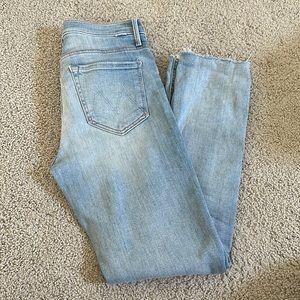 Mother Mid Rise Dazzler Flood Jean